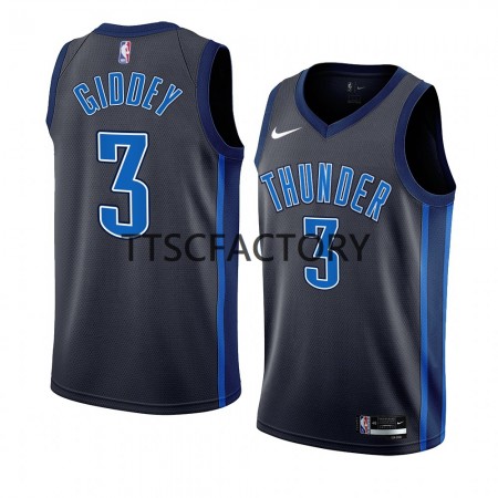 Dres Oklahoma City Thunder Josh Giddey 3 Nike 2022-23 City Edition Crno Swingman - Muške
